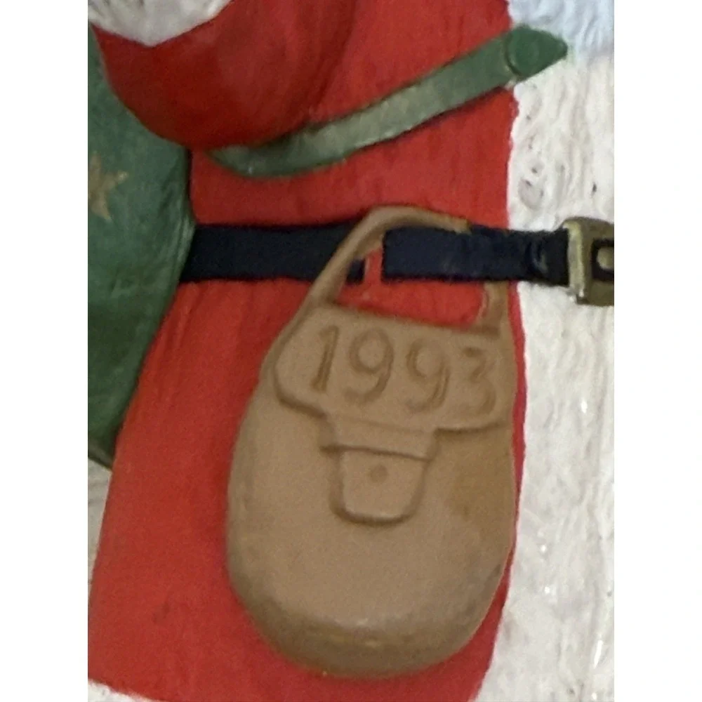 1993‎ Hallmark Christmas Tree Ornament Merry Santa Claus Series Vintage #AA